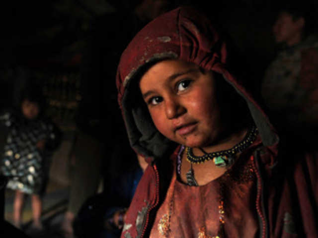 Afghan refugee child