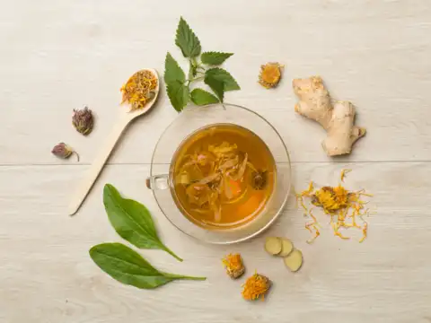 Herbal tea with ginger