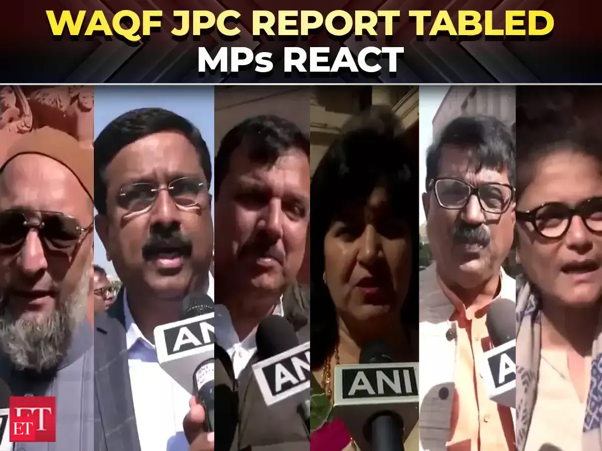 Waqf JPC report tabled in Rajya Sabha: MPs react, some call it biased ...