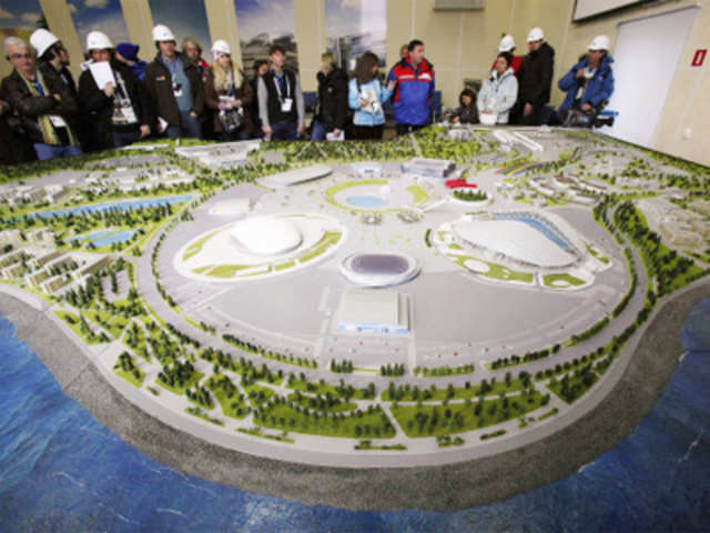 Model of Olympic park of 2014 Olympic and Paralympic Winter Games