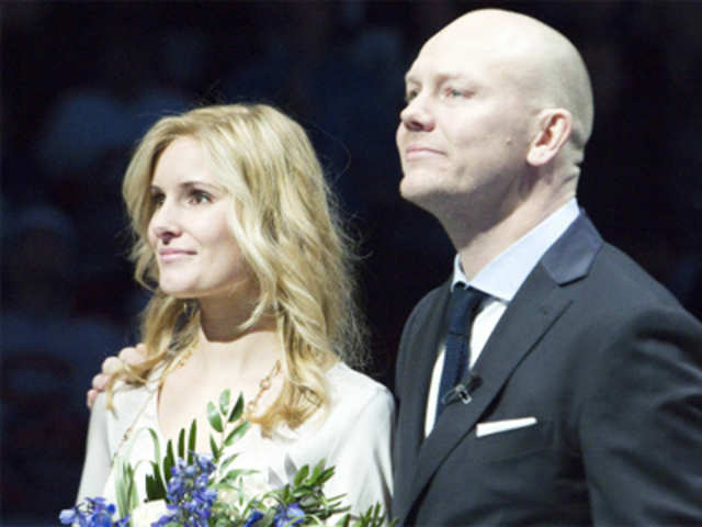 Mats Sundin and his wife Josephine