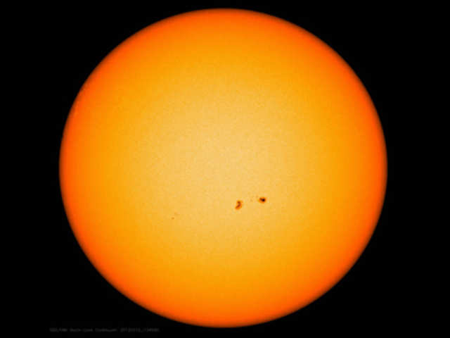 Double-barreled Sunspot