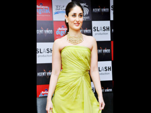 Kareena Kapoor during Agent Vinod's promotion