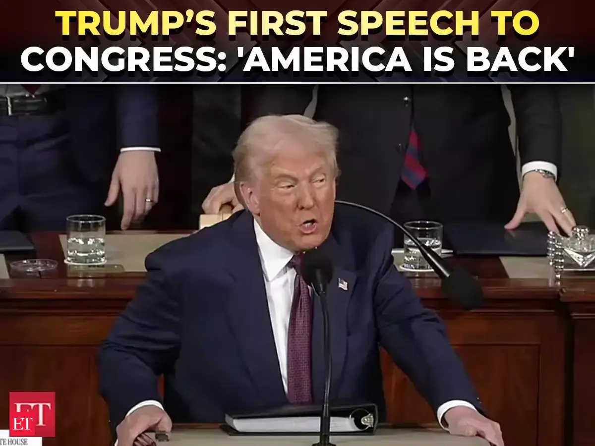 'America is back': Trump's opening lines at first address to Congress ...