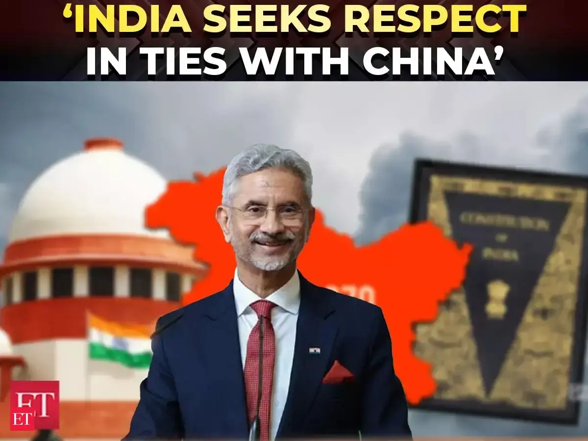 EAM on China: India wants stability with China but seeks ‘respect’ for ...