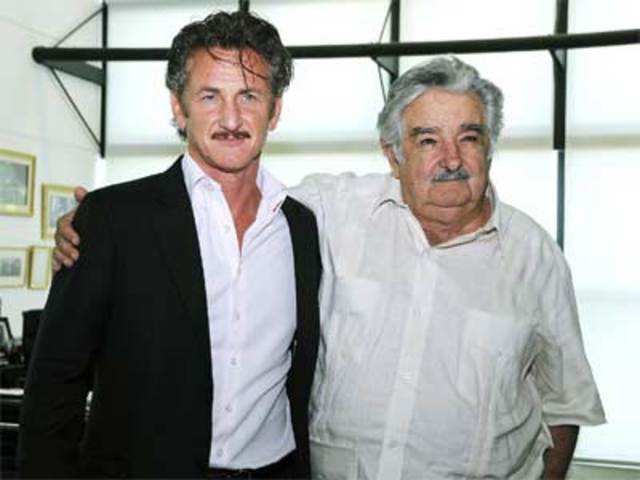 Sean Penn with Uruguay President Jose Mujica