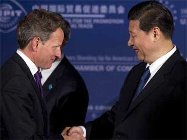 Tim Geithner with Xi Jinping