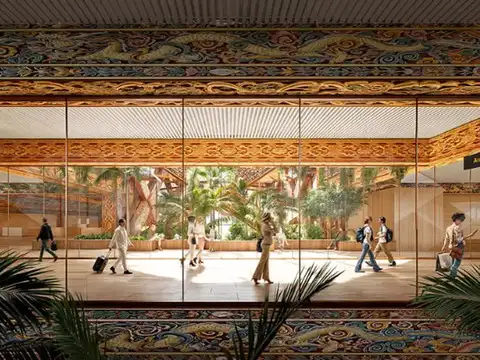 Forest spine courtyard for better air & light