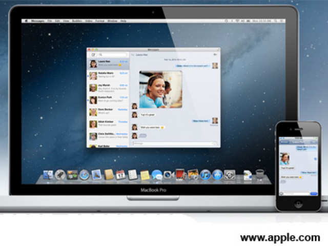 Mountain Lion includes new Messages application