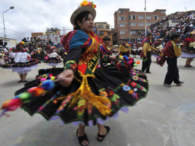 An Andean carnival in the Bolivian city of Oruro