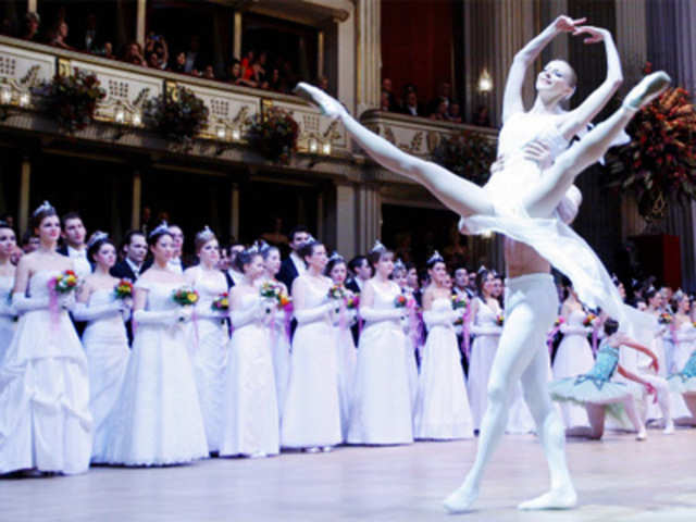 Opening ceremony of the traditional Opera Ball in Vienna