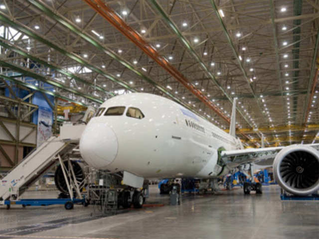 In-production Boeing 787 Dreamliner aircraft