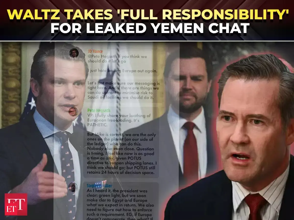 'It's embarrassing': NSA Waltz takes 'full responsibility' for leaked ...