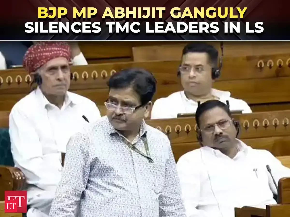 'Ae Chup, chup…': BJP MP Abhijit Ganguly silences TMC leaders in Lok ...