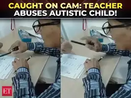Viral video: Noida teacher caught slapping autistic child on ...