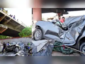 A pregnant woman named Madhu, injured when a car fell from a flyover onto her shanty in Ghaziabad, delivered a healthy baby girl.