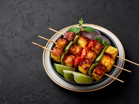 Paneer or tofu tikka