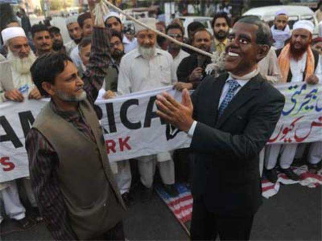 Anti-US protest in Karachi