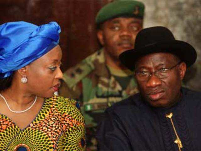 President Goodluck Jonathan during a meeting in Nigeria