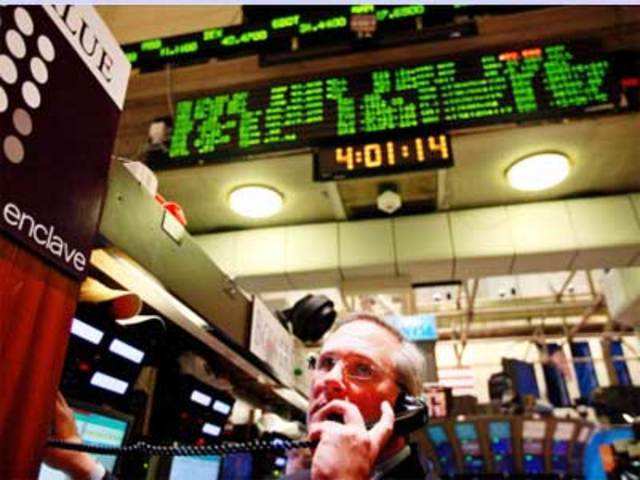 A trader at the New York Stock Exchange