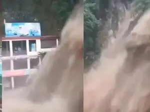 Watch Kempty Falls in Mussoorie erupt after heavy rain: Red alert ...