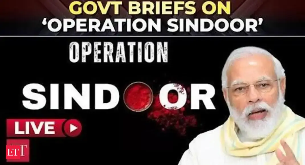 LIVE | Operation Sindoor: India Press Statement of surgical attack on terror hubs in Pakistan – The Economic Times Video  economictimes.indiatimes.com