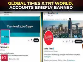 China's Global Times X,TRT World, accounts briefly banned in India ...
