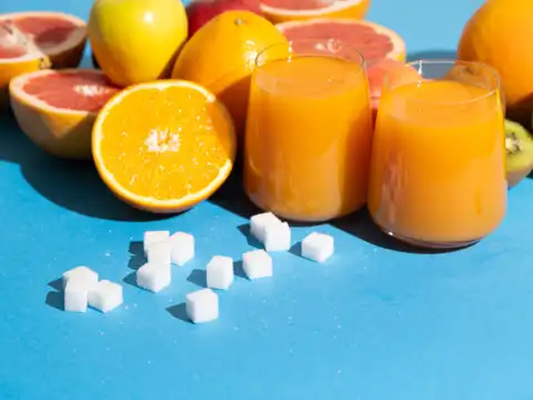 Fruit juices with added sugar