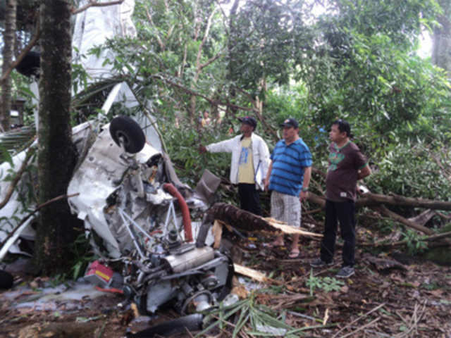 Wreckage of a plane that crashed, Mindanao