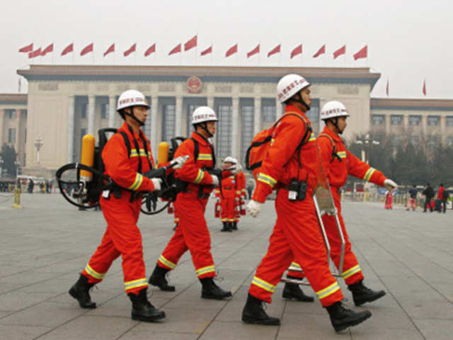 Guarding the Tiananmen Square