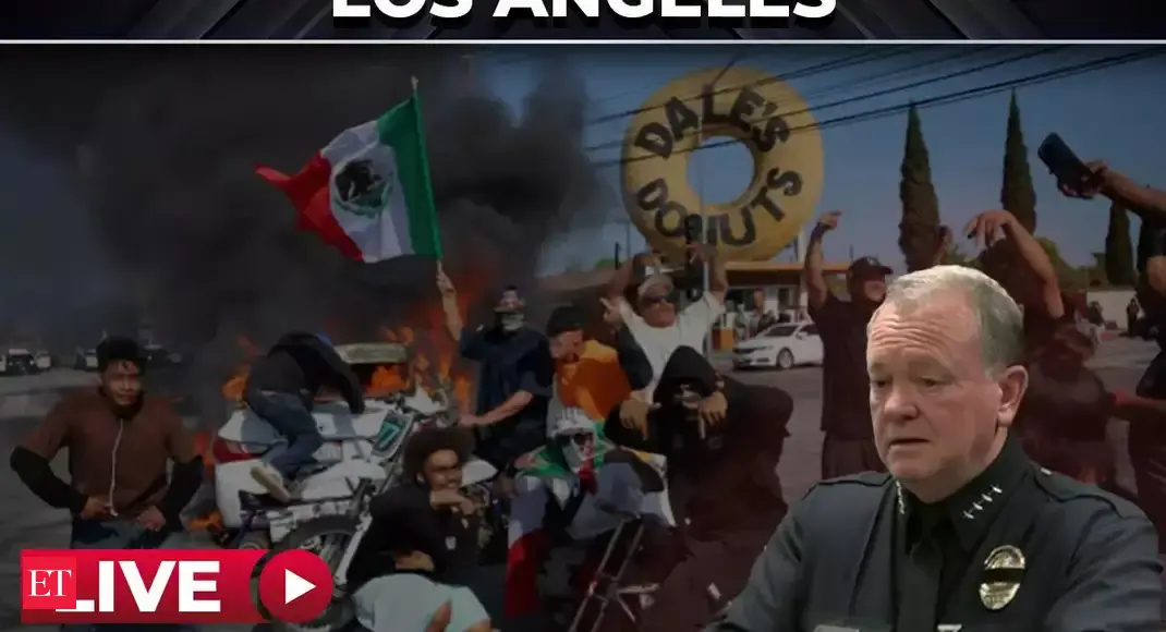 LIVE LAPD Chief addresses LA protests after ICE raids spark chaos in