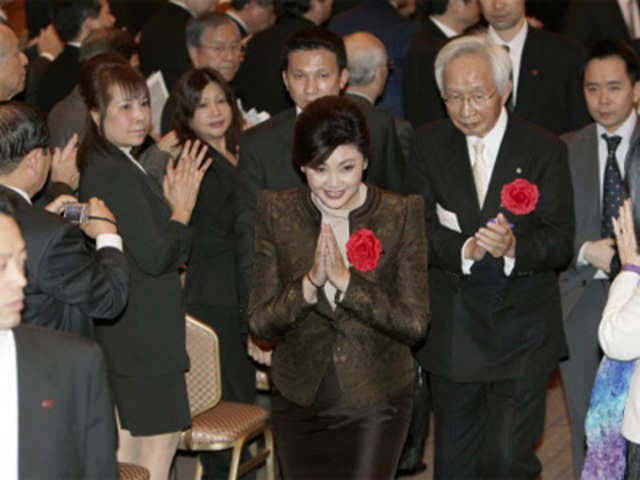 Yingluck Shinawatra at the business networking session