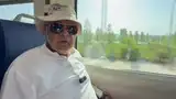 'Wonderful journey...': NC Chief Farooq Abdullah returns to Srinagar from Katra in Vande Bharat