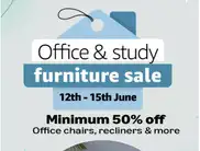 Amazon Furniture Sale - Grab Office and Study Furniture at minimum 50% off NOW!