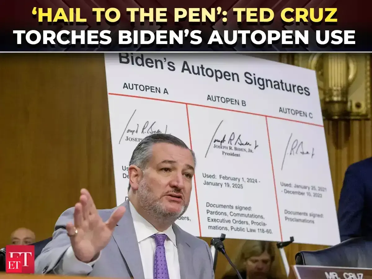 Ted Cruz: ‘Assault on democracy…’: Ted Cruz torches Biden’s autopen use ...