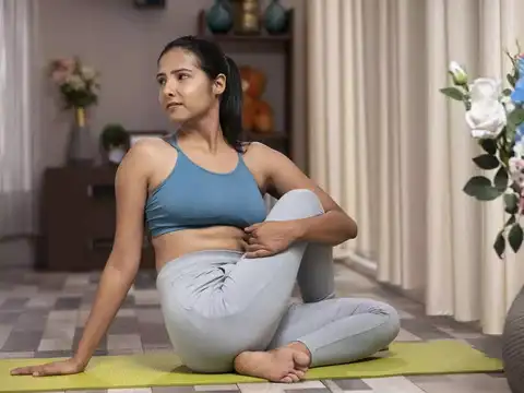 Ardha Matsyendrasana (Half spinal twist Pose)