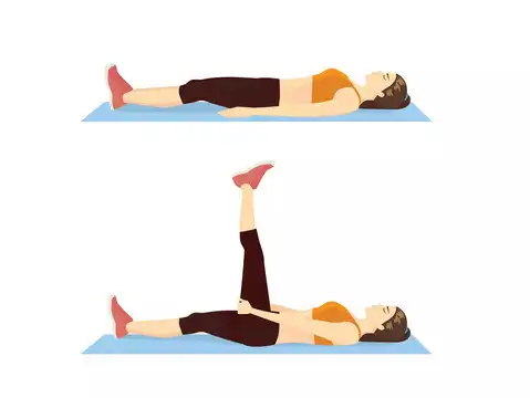 Lie on Your Back with Legs Elevated