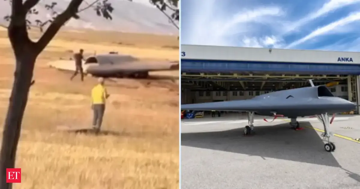 Turkey’s stealth drone Anka-3 crashed? Viral images spark debate as officials call it ’emergency landing’