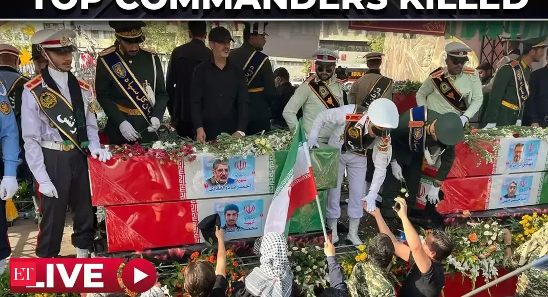 LIVE | Iran mourns top generals killed in Israel-Iran war, massive funeral underway in Tehran