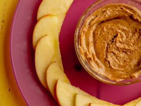 Apple Slices with Almond Butter