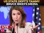 US State Dept's Tammy Bruce briefs media amid Trump's 60-day Gaza ceasefire deal | LIVE