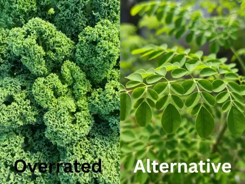 Kale (overrated),  Drumstick leaves (alternatives)