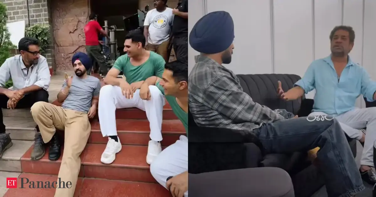 Diljit Dosanjh silences 'No Entry 2' exit rumours with a laugh, drops fun BTS vlog featuring Boney Kapoor and Anees Bazmee - The Economic Times