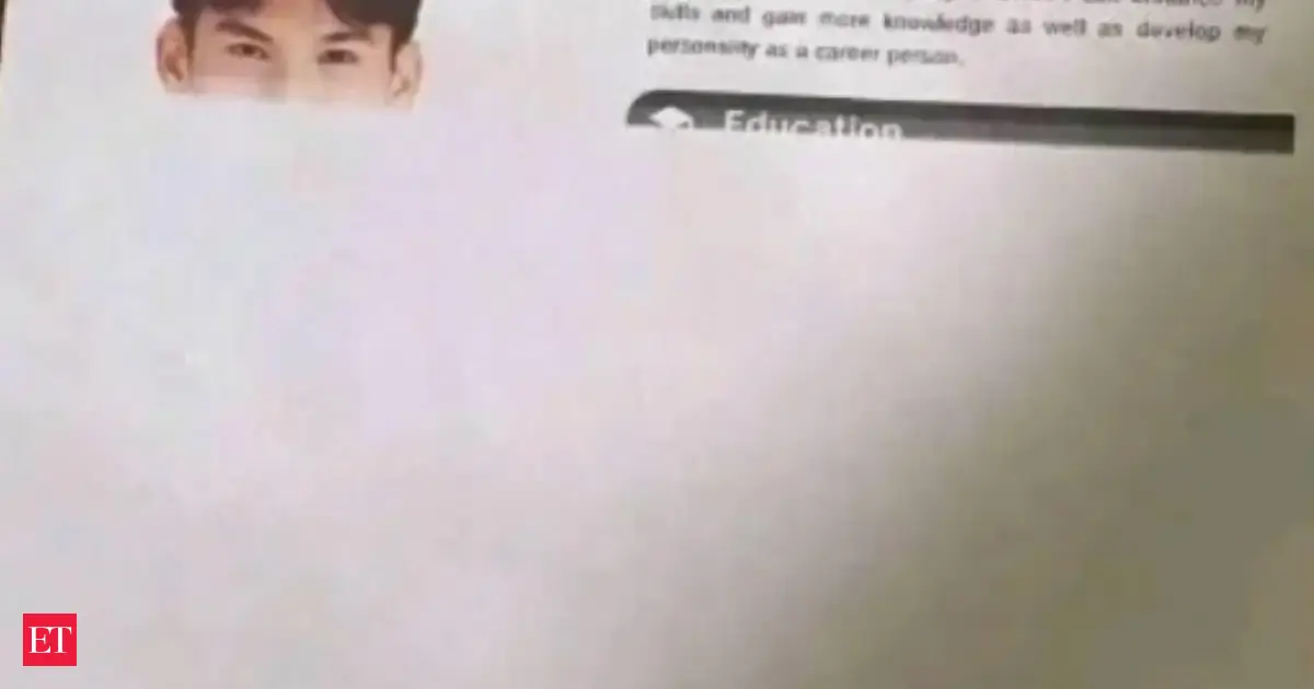 Job hunting taken to a new level: Man half-prints resume, says 'Hire me to unlock..."