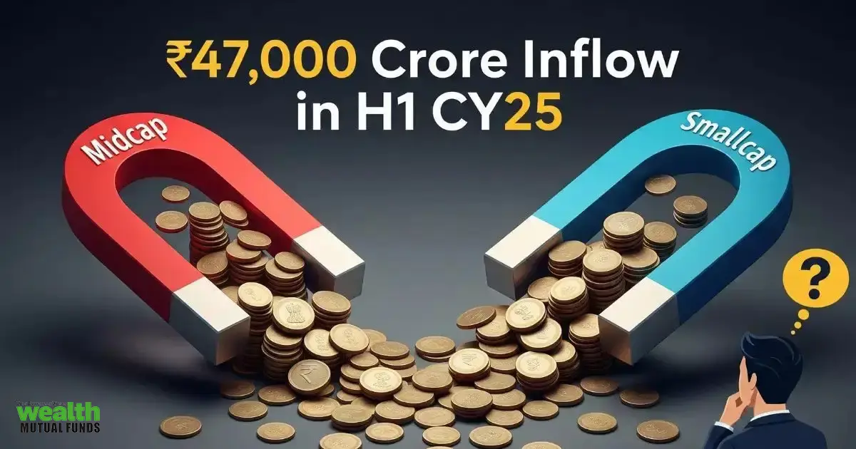 Investors’ pour Rs 47,000 crore in midcap & smallcap mutual funds in H1 CY25. What are they really chasing?