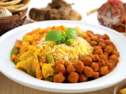 Chickpea pulao (chana rice)