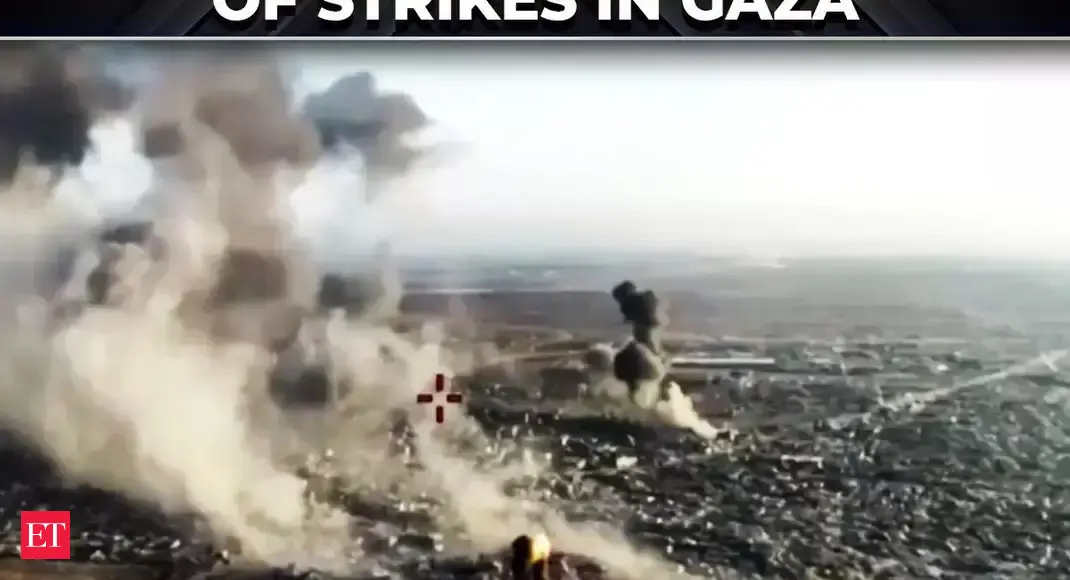 'Fighter jets hit 35 Hamas targets...': Israeli army releases video of strikes in Beit Hanoun of Gaza - The Economic Times Video | ET Now