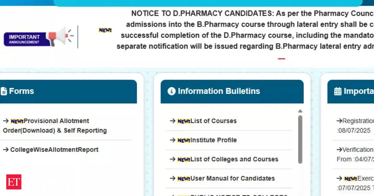 AP ECET seat allotment 2025 result announced at ecet-sche.aptonline.in: Check next steps, dates and direct link
