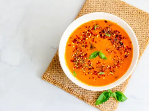 Hot Veggie Soups with Spices