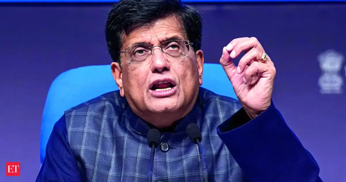 India, US talks for proposed trade pact going on at a very fast pace: Piyush Goyal - The Economic Times